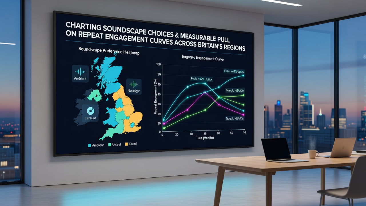 Data visualisation showing engagement curves linked to different sound profile implementations