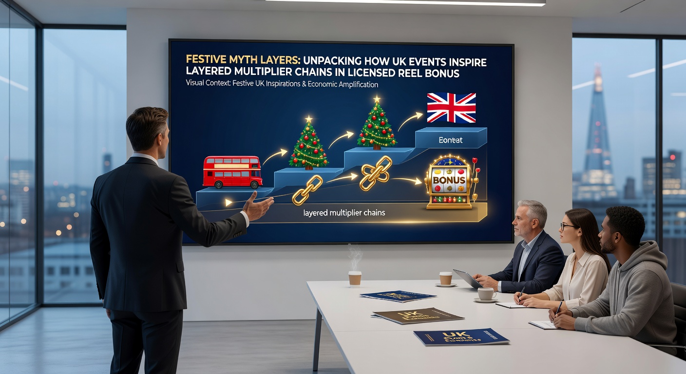 Layered multiplier chains activated during festive bonus rounds on licensed reels
