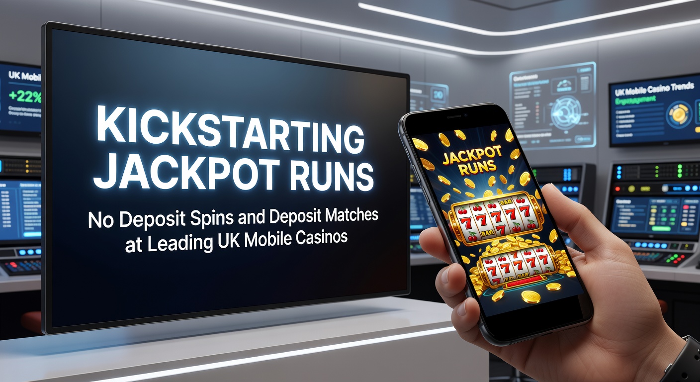Close-up of a jackpot meter climbing on a UK mobile casino app, with deposit match bonus icons and no deposit spin counters visible, set against a backdrop of spinning reels and payout notifications