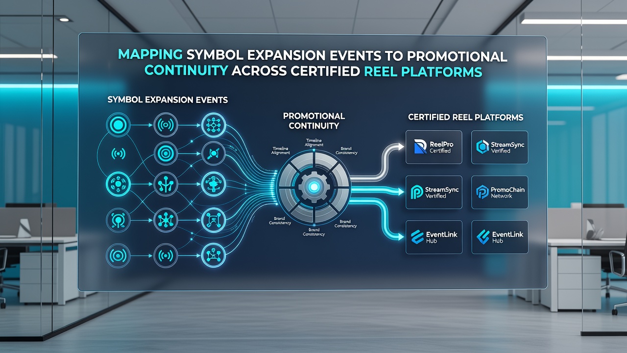 Flowchart of event mapping from reel expansions to promotional continuity systems